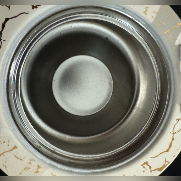 Ornate Unique Arabic Style Tea Kettle Black Cream Gold Patterned Vintage Look - Picture 6 of 16